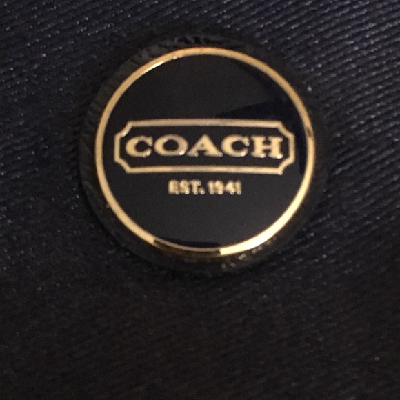 Navy & Tan Coach Crossbody - Picture 3 of 8